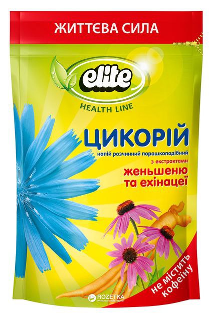 Цикорій розчинний Elite з женьшенем та ехінацеєю 100г